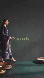 Zarifa | Nooresha By Emaan Adeel | Embroidered 3 Piece Chiffon Suit Stitched | Eid 2025