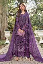 Maria B stitched Luxury Embroidered 3 Piece Chiffon inspired Suit | MPC-24-102