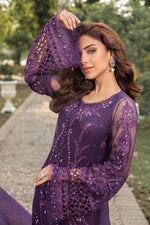 Maria B stitched Luxury Embroidered 3 Piece Chiffon inspired Suit | MPC-24-102