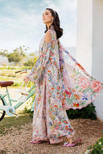 Maria B M Print | 3 Piece Stitched Printed Lawn Suit | MPT-2507-A