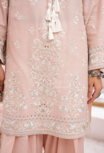 Farshi Shalwar with Embroidered Karma CollectionROSE QUARTZ SKU:KC-1476