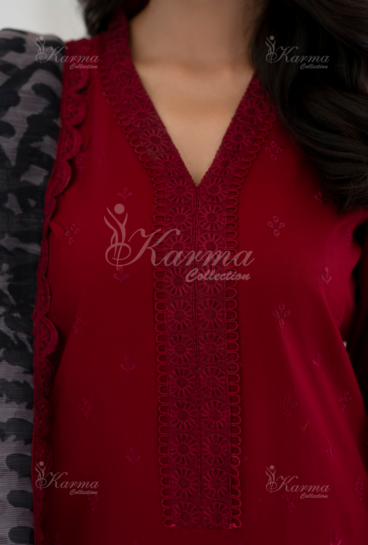 Afsana By KARMA COLLECTION (1393) Rose Chikankari Edit Latest Volume 2