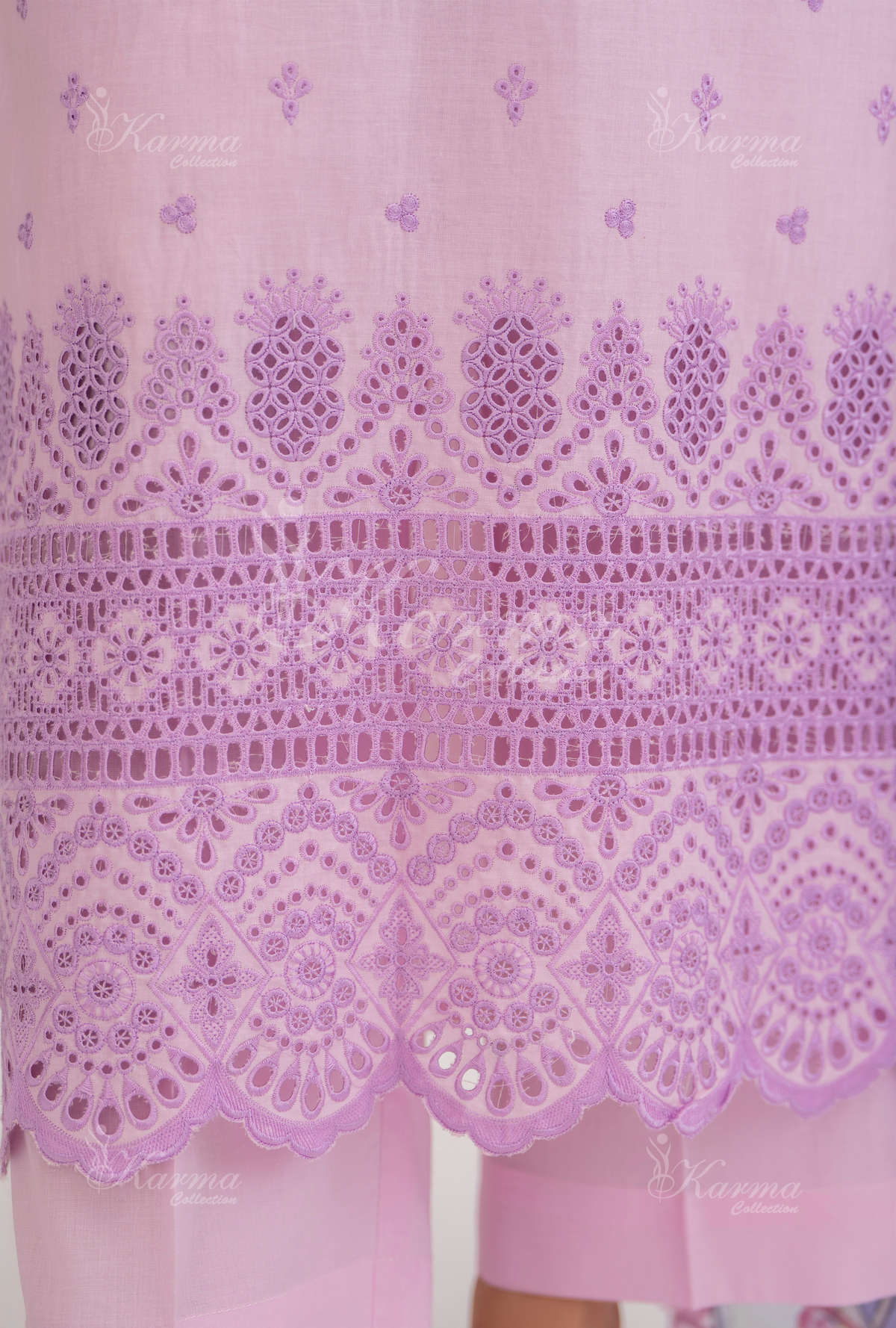 Afsana By KARMA COLLECTION (1388) Pastel PinkChikankari Edit Latest Volume Causal 3 piece Suit