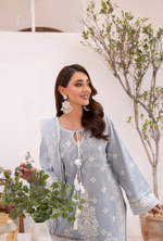 Farshi Shalwar with Embroidered Karma CollectionDOVE GREY SKU:KC-1476