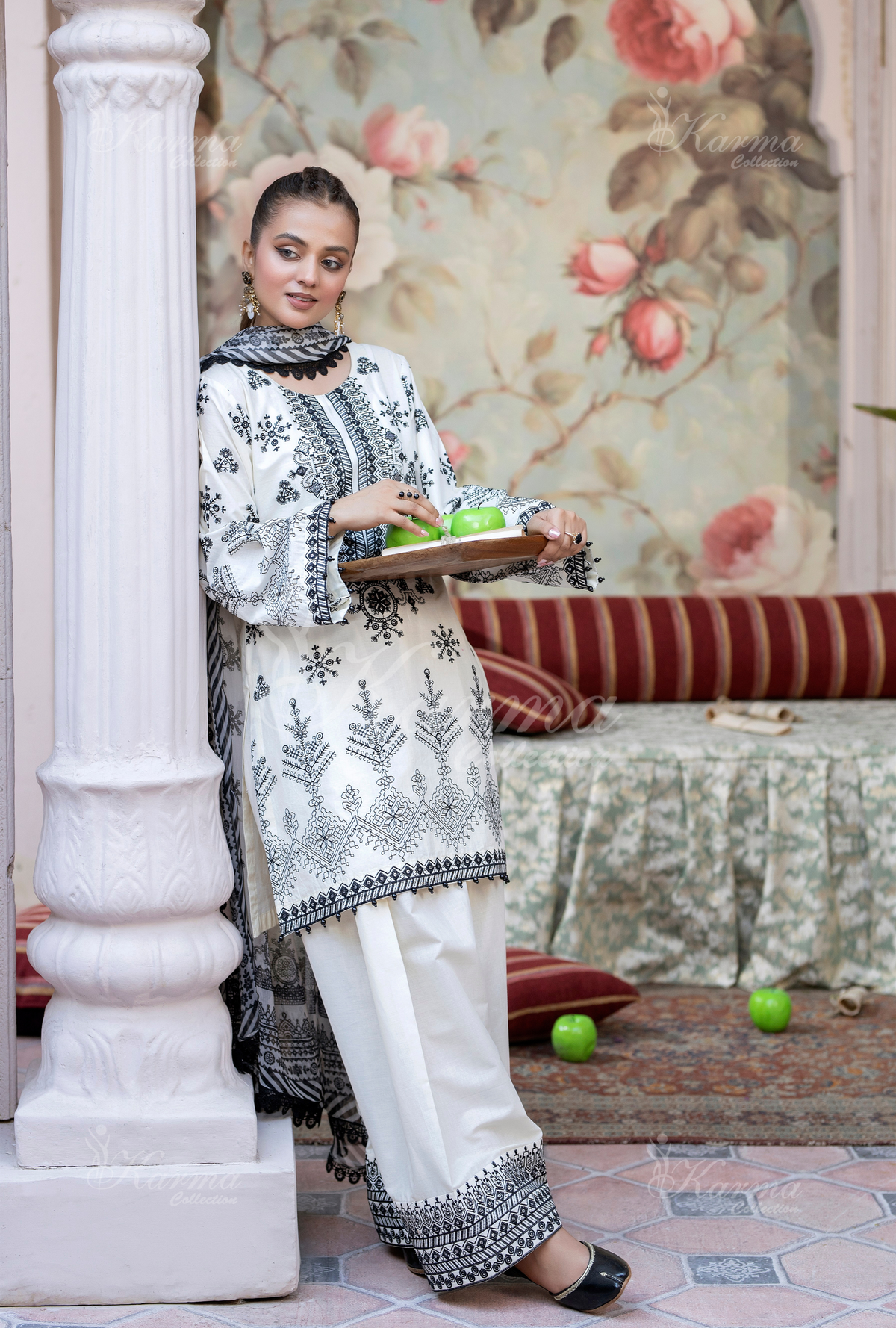 Karma Collection PURE WHITE KC-1453- Eid Colletion