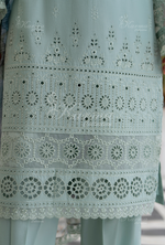 Afsana By KARMA COLLECTION (1394) Mint Blue Chikankari Edit Latest Volume 2