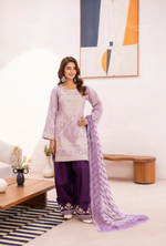 Farshi Shalwar with Embroidered Karma CollectionMAUVE DUSK SKU:KC-1484