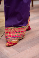 Farshi Shalwar with Embroidered Karma CollectionAMETHYST MIST SKU:KC-1483