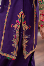Farshi Shalwar with Embroidered Karma CollectionAMETHYST MIST SKU:KC-1483