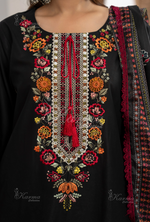 Farshi Shalwar with Embroidered Karma CollectionONYX NOIR SKU:KC-1479