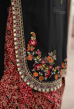Farshi Shalwar with Embroidered Karma CollectionONYX NOIR SKU:KC-1479