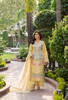 Rang Ja 3 piece embroidered Chikankari suit1489Karma Collection MUTED MUSTARD