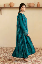 Reet By Ramsha - Three piece embroidered karandi suits with embroidered karandi shawls stitched & embellished | Original Ramsha Karandi Collection 2024 | R-1206