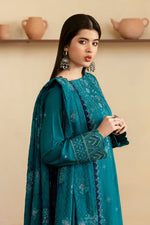 Reet By Ramsha - Three piece embroidered karandi suits with embroidered karandi shawls stitched & embellished | Original Ramsha Karandi Collection 2024 | R-1206
