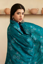 Reet By Ramsha - Three piece embroidered karandi suits with embroidered karandi shawls stitched & embellished | Original Ramsha Karandi Collection 2024 | R-1206