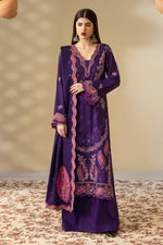 Reet By Ramsha - Three piece embroidered karandi suits with embroidered karandi shawls stitched & embellished | Original Ramsha Karandi Collection 2024 | R-1203