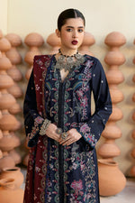 Reet By Ramsha - Three piece embroidered karandi suits with embroidered karandi shawls stitched & embellished | Original Ramsha Karandi Collection 2024 | R-1202