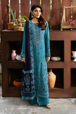 Reet By Ramsha - Three piece embroidered karandi suits with embroidered karandi shawls stitched & embellished | Original Ramsha Karandi Collection 2024 | R-1101