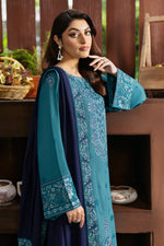 Reet By Ramsha - Three piece embroidered karandi suits with embroidered karandi shawls stitched & embellished | Original Ramsha Karandi Collection 2024 | R-1101