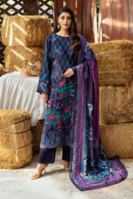 Reet By Ramsha - Three piece embroidered karandi suits with embroidered karandi shawls stitched & embellished | Original Ramsha Karandi Collection 2024 | R-1110