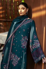 Reet By Ramsha - Three piece embroidered karandi suits with embroidered karandi shawls stitched & embellished | Original Ramsha Karandi Collection 2024 | R-1105