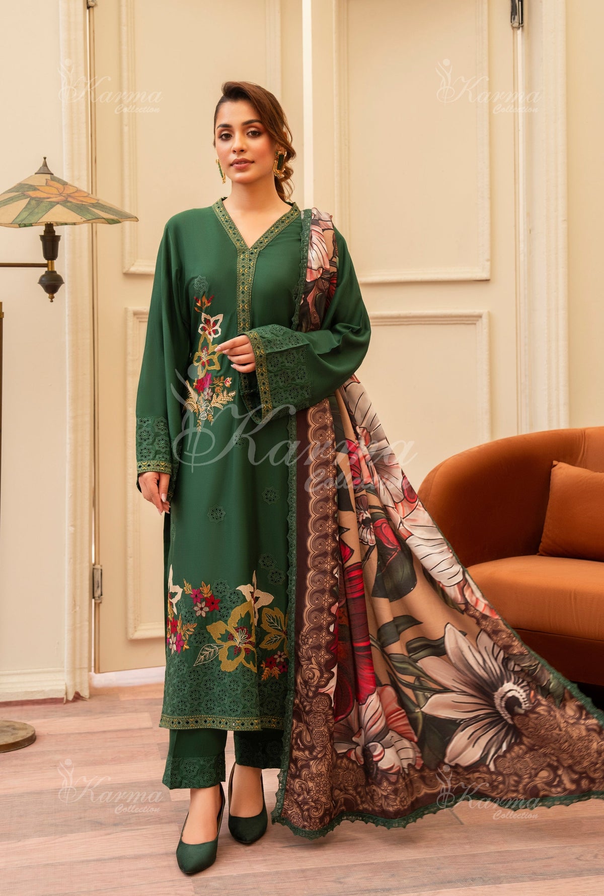 Karma Collection Winter 2024 Aangan II KC -1407 | VIRIDIS