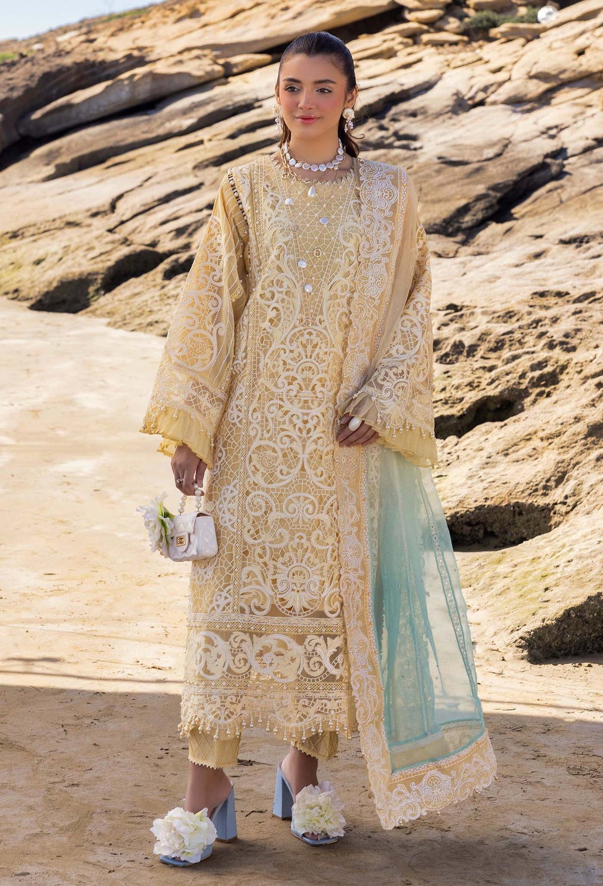 Eid Luxury Lawn | LASSERKARI By Adan's Libas | 03342