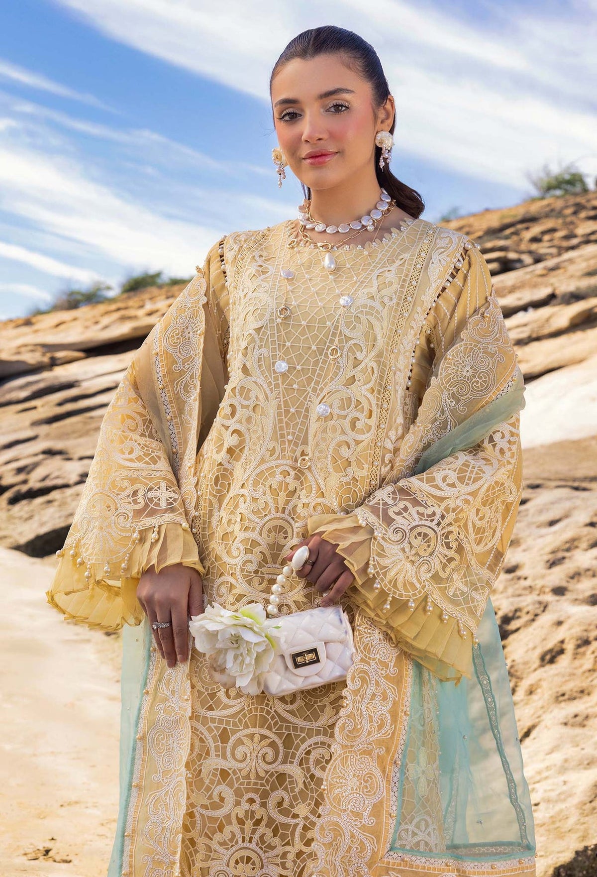 Eid Luxury Lawn | LASSERKARI By Adan's Libas | 03342