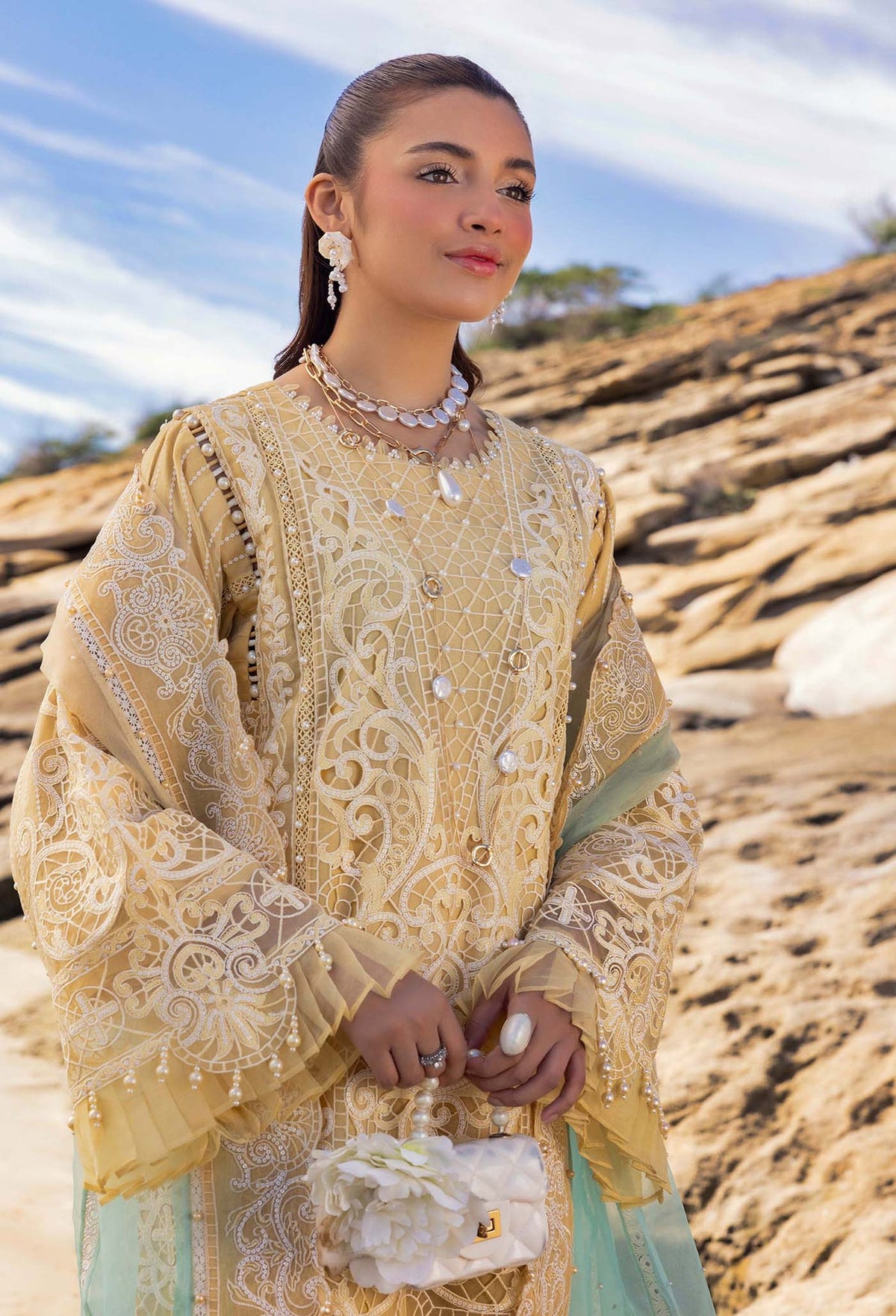 Eid Luxury Lawn | LASSERKARI By Adan's Libas | 03342