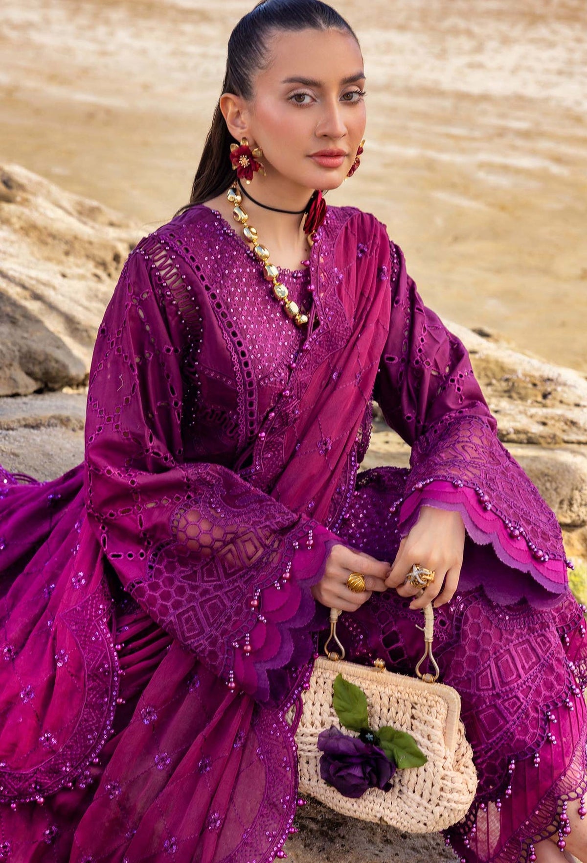 Eid Luxury Lawn | LASSERKARI By Adan's Libas | 03344