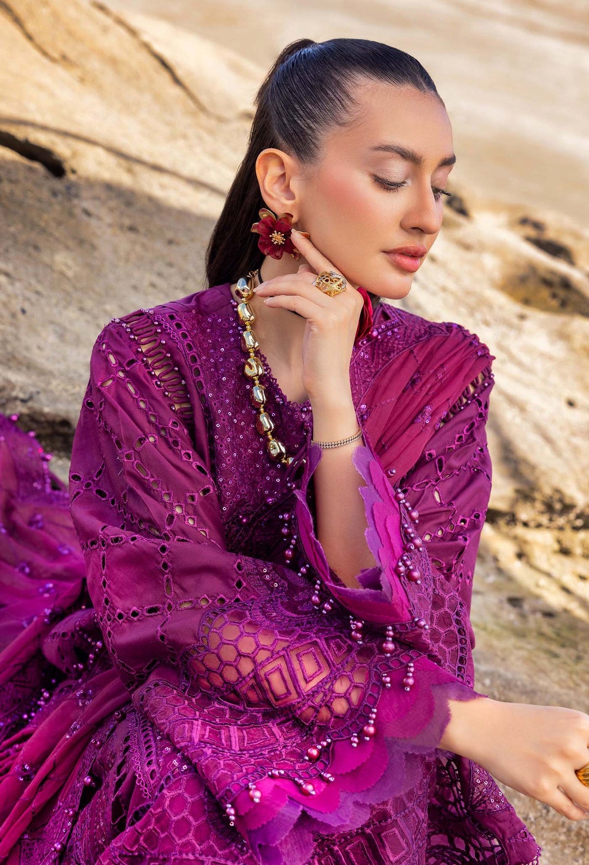 Eid Luxury Lawn | LASSERKARI By Adan's Libas | 03344