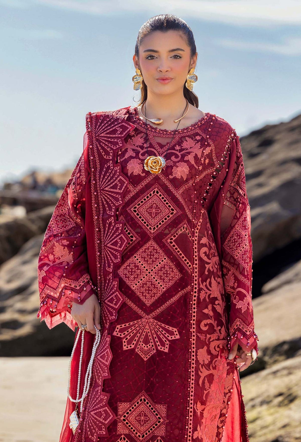 Eid Luxury Lawn | LASSERKARI By Adan's Libas | 03346