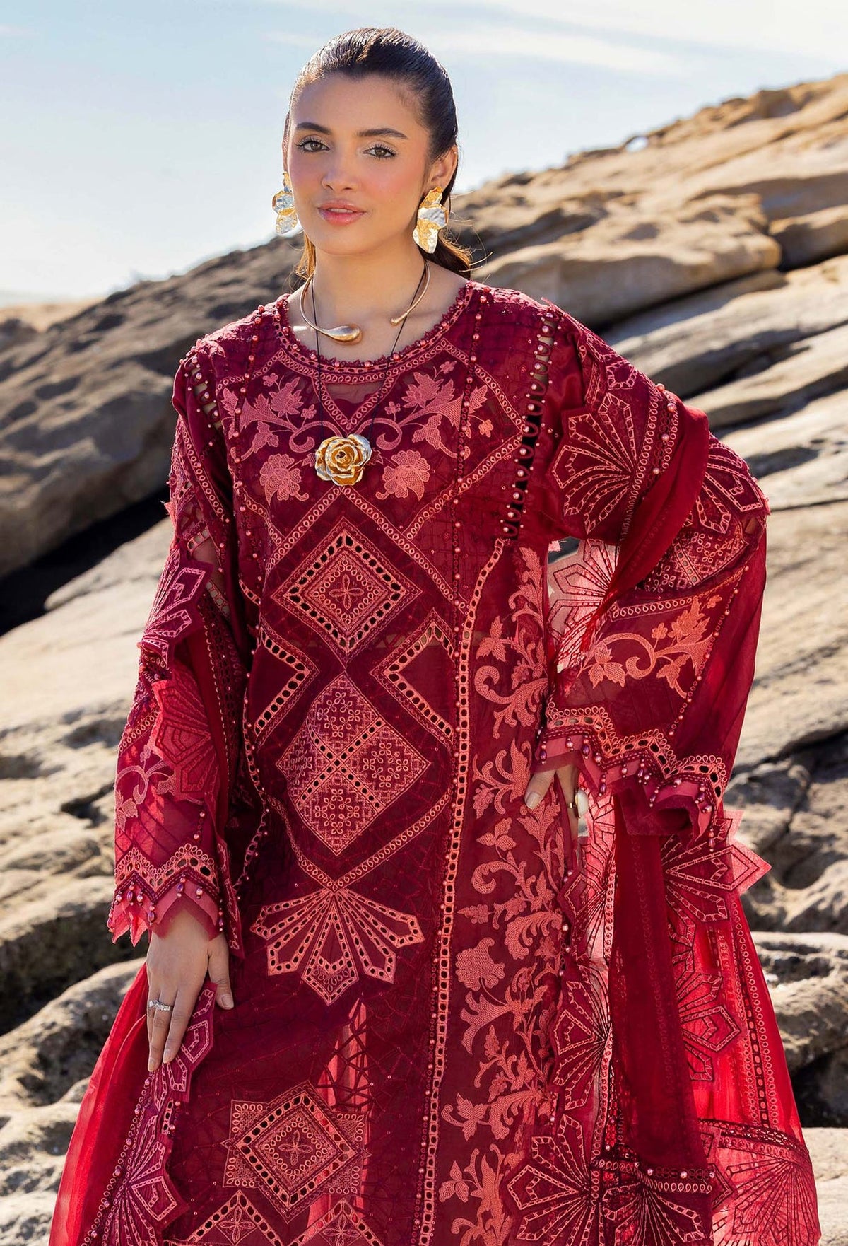 Eid Luxury Lawn | LASSERKARI By Adan's Libas | 03346