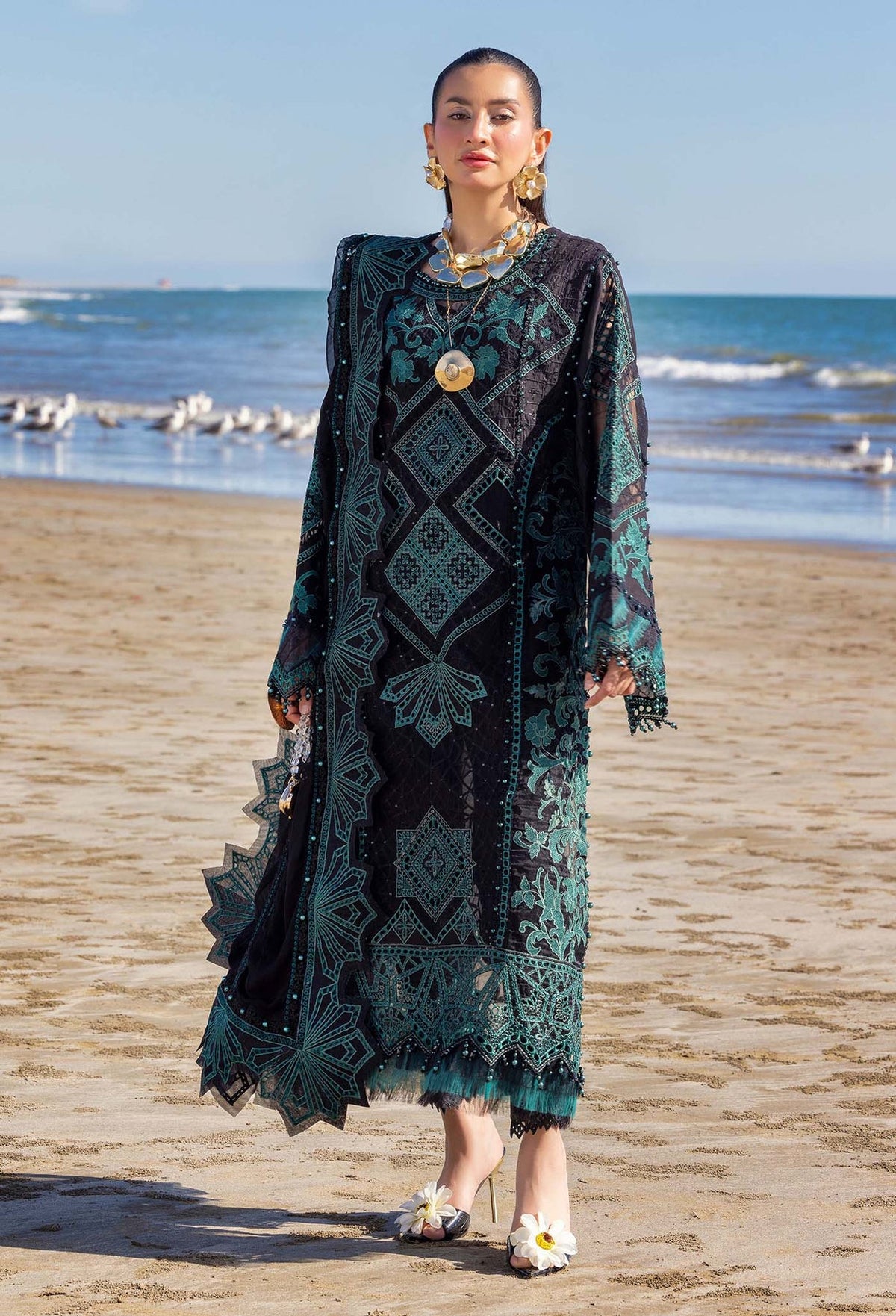 Eid Luxury Lawn | LASSERKARI By Adan's Libas | 03347