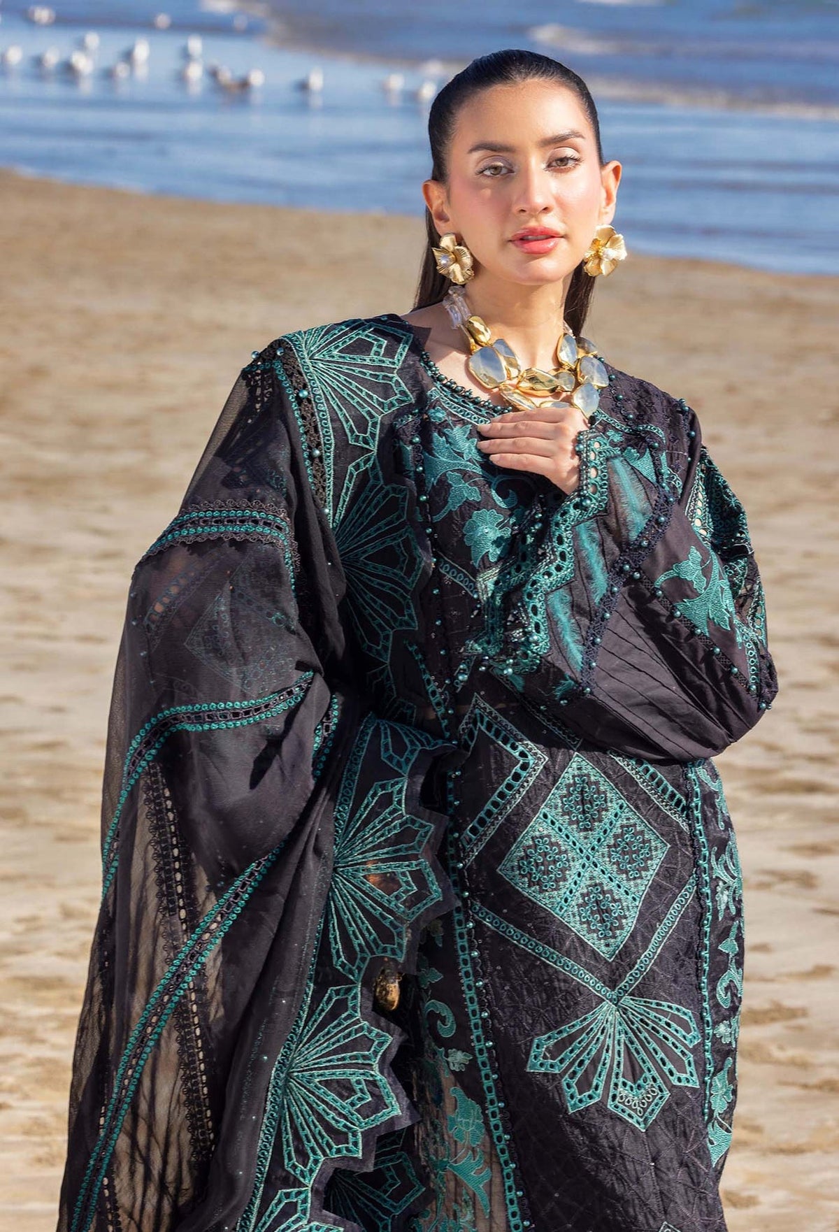 Eid Luxury Lawn | LASSERKARI By Adan's Libas | 03347