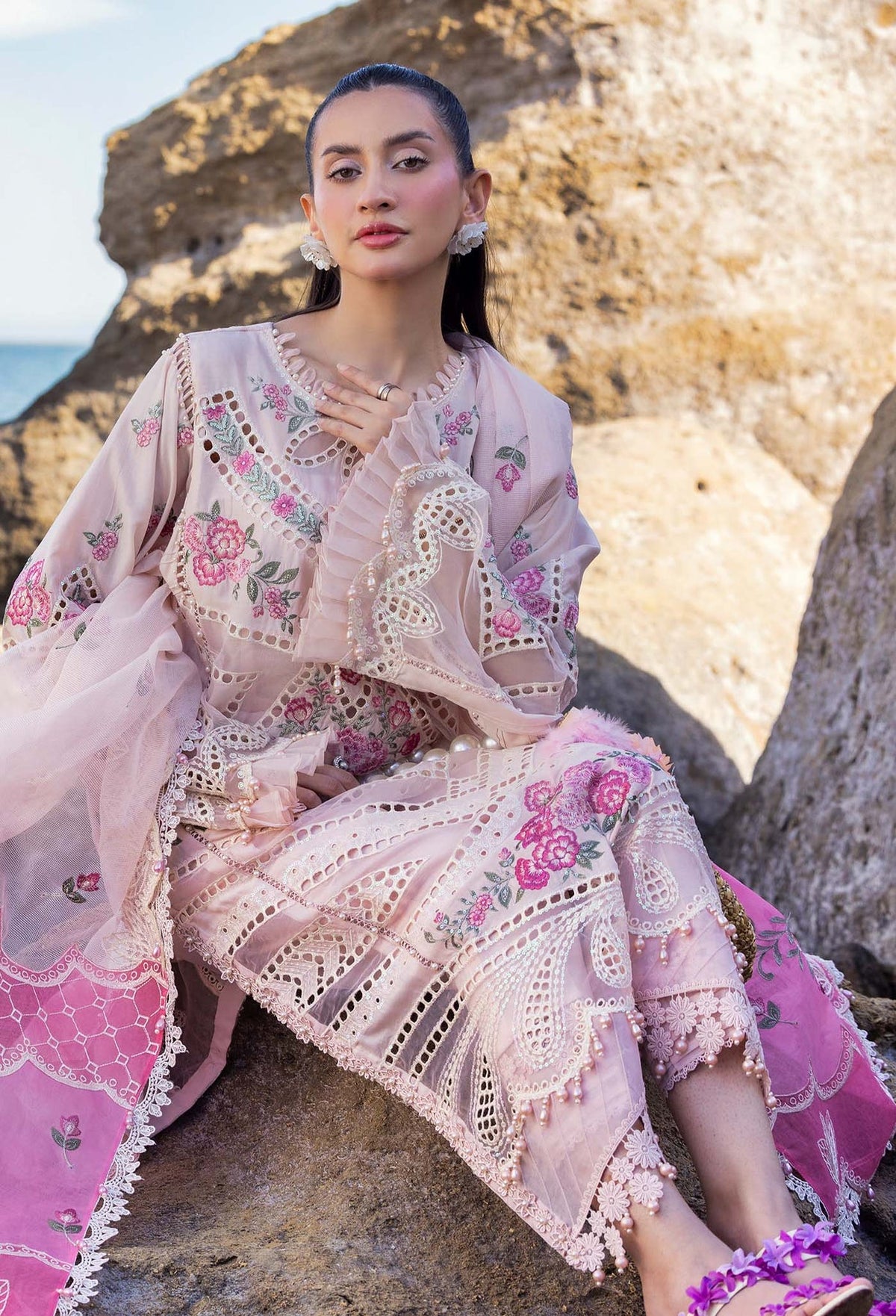 Eid Luxury Lawn | LASSERKARI By Adan's Libas | 03341