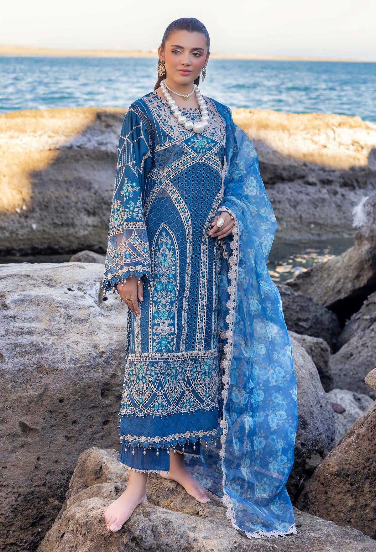 Eid Luxury Lawn | LASSERKARI By Adan's Libas | 03348