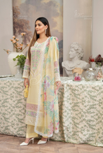 Karma Collection PASTEL YELLOW KC-1451- Eid Colletion