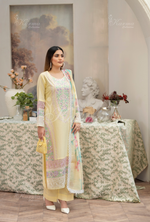 Karma Collection PASTEL YELLOW KC-1451- Eid Colletion