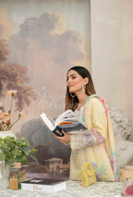 Karma Collection PASTEL YELLOW KC-1451- Eid Colletion