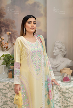 Karma Collection PASTEL YELLOW KC-1451- Eid Colletion