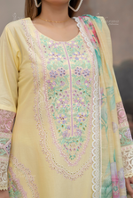 Karma Collection PASTEL YELLOW KC-1451- Eid Colletion