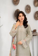 Afsana By KARMA COLLECTION (1387) Pistachio LuxuryChikankari Edit Latest Volume Causal 3 piece Suit