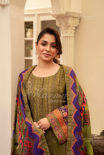 Karma Collection Winter 2024 Aangan II KC-1410 | OLIVE