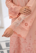 Afsana By KARMA COLLECTION (1390) Light SalmonChikankari Edit Latest Volume Causal 3 piece Suit