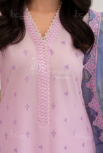 Afsana By KARMA COLLECTION (1388) Pastel PinkChikankari Edit Latest Volume Causal 3 piece Suit
