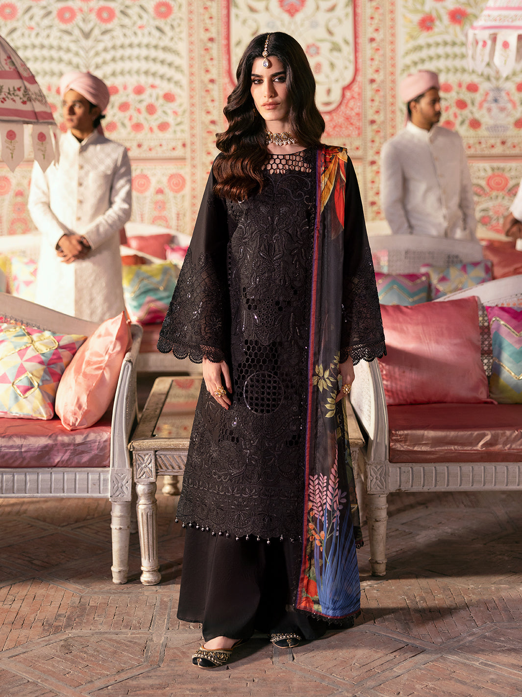 Husn e Jahan Luxury Lawn '25| Aaina | 3 PC Luxury Lawn
