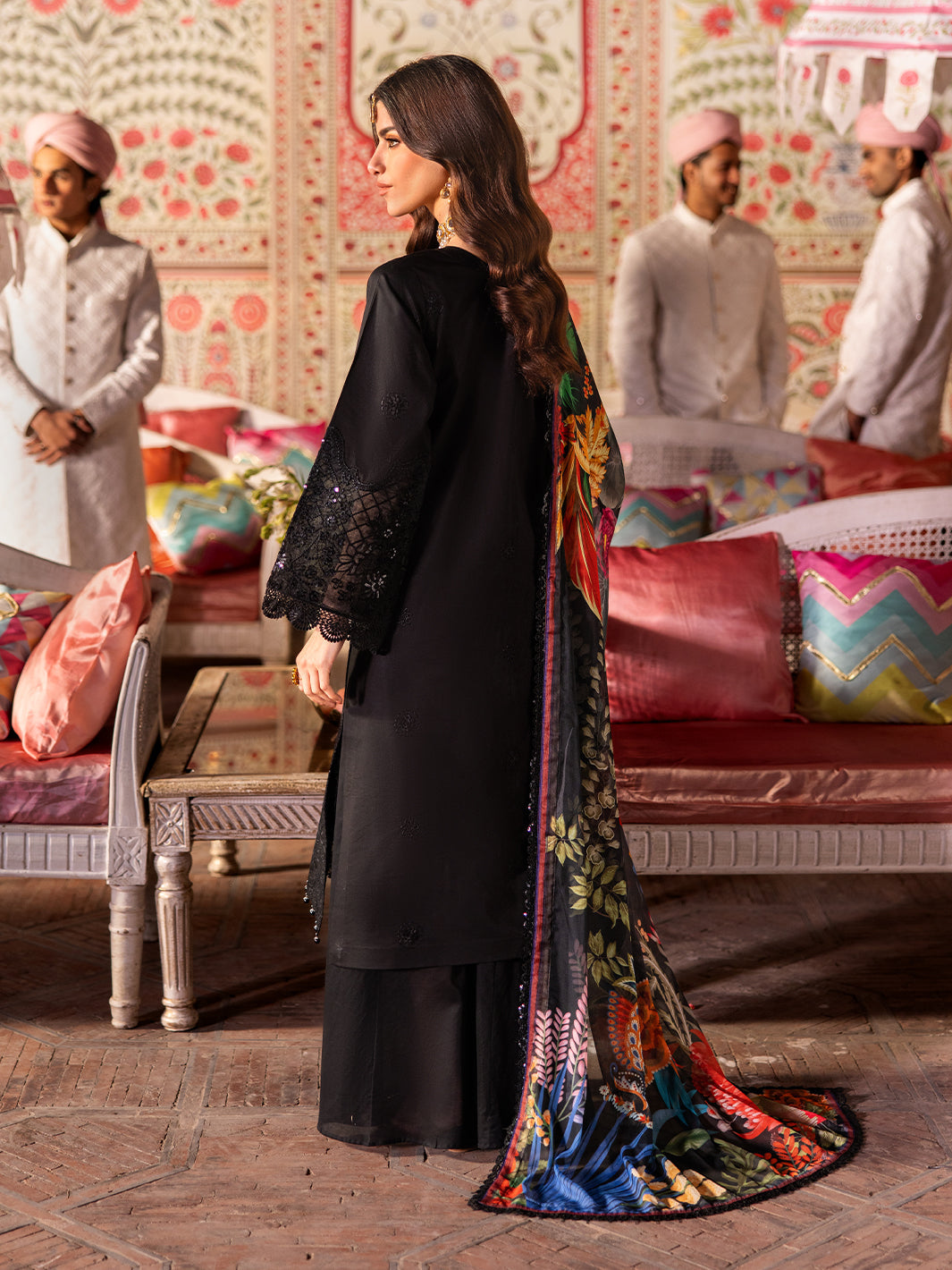 Husn e Jahan Luxury Lawn '25| Aaina | 3 PC Luxury Lawn