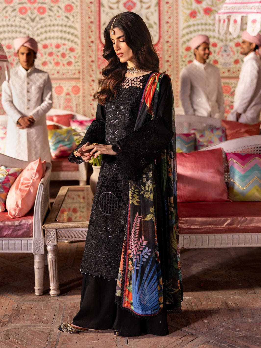 Husn e Jahan Luxury Lawn '25| Aaina | 3 PC Luxury Lawn