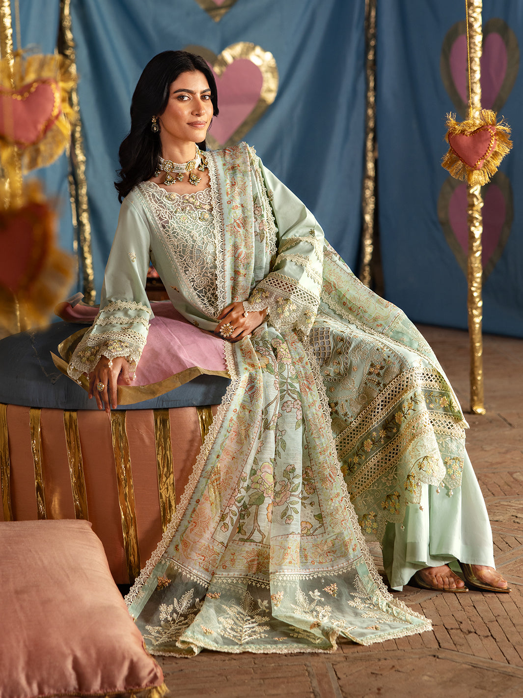 Husn e Jahan Luxury Lawn '25|Amalia | 3 PC Luxury Lawn